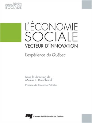 cover image of L' économie sociale, vecteur d'innovation